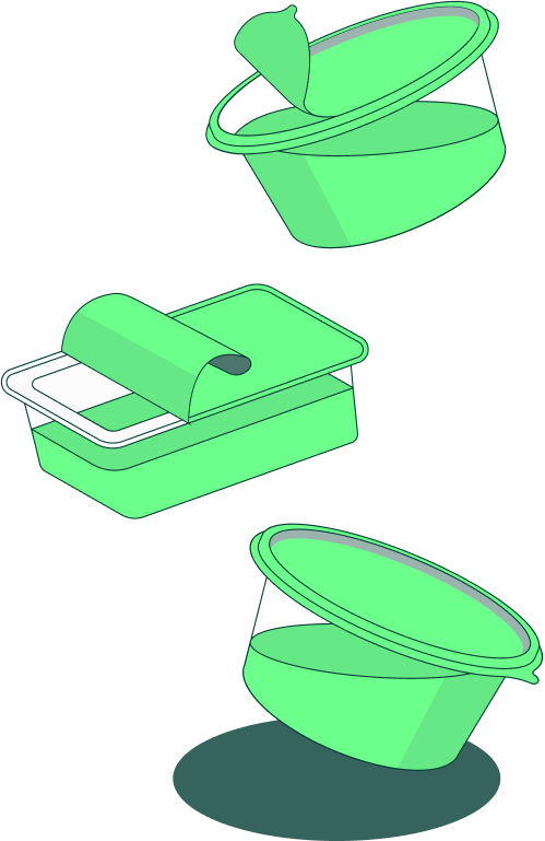 Thermoforms portion pots